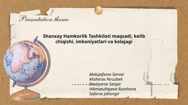 Shanxay Hamkorlik Tashkiloti 1