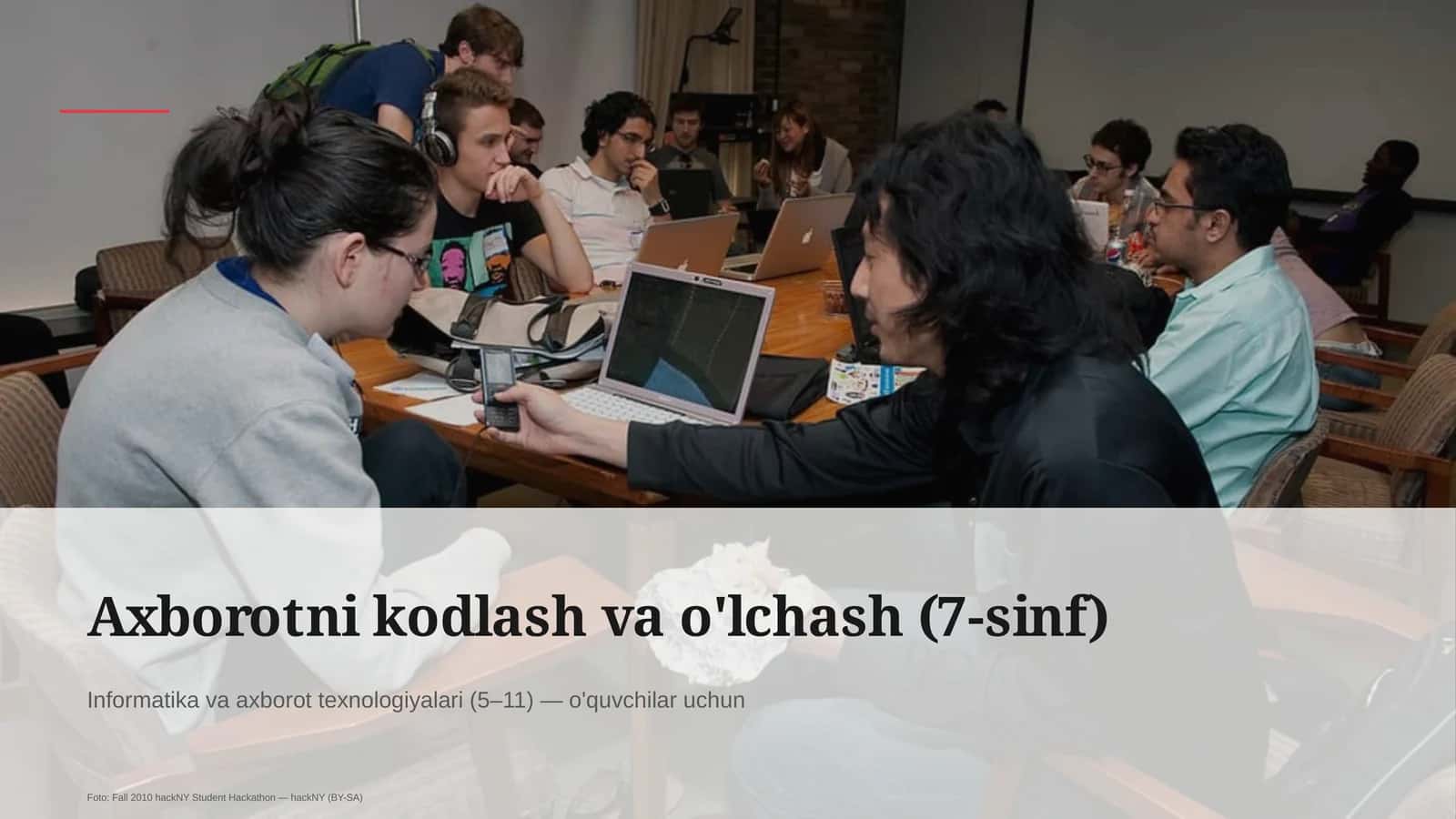 Axborotni kodlash va o'lchash (7-sinf) 1