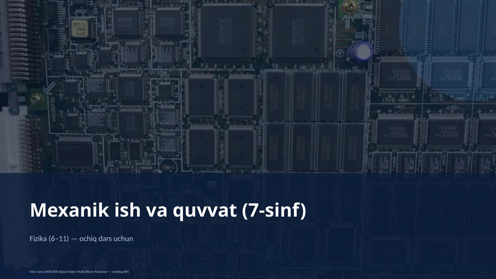 Mexanik ish va quvvat (7-sinf) 1