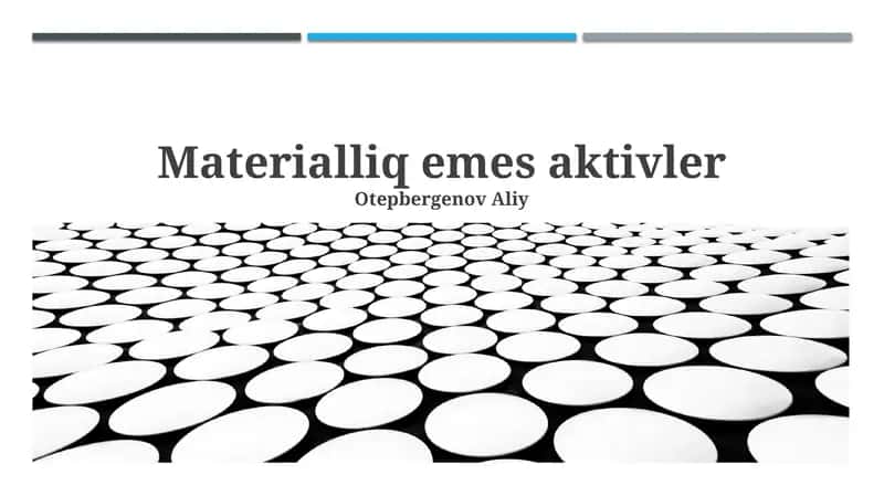 Materialliq emes aktivler 1