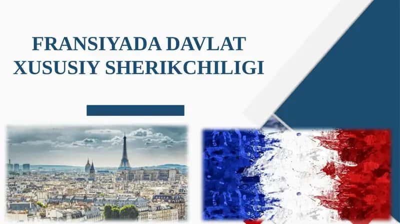 FRANSIYADA DAVLAT XUSUSIY SHERIKCHILIGI 1