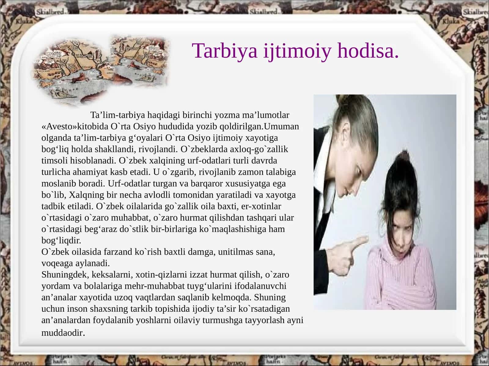 Tarbiya ijtimoiy hodisa. 1