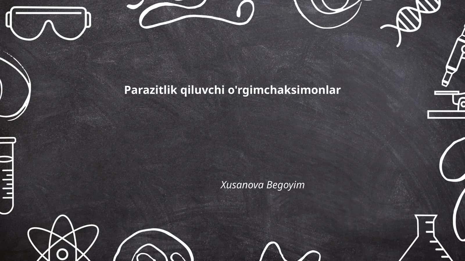 Parazitlik qiluvchi o'rgimchaksimonlar 1