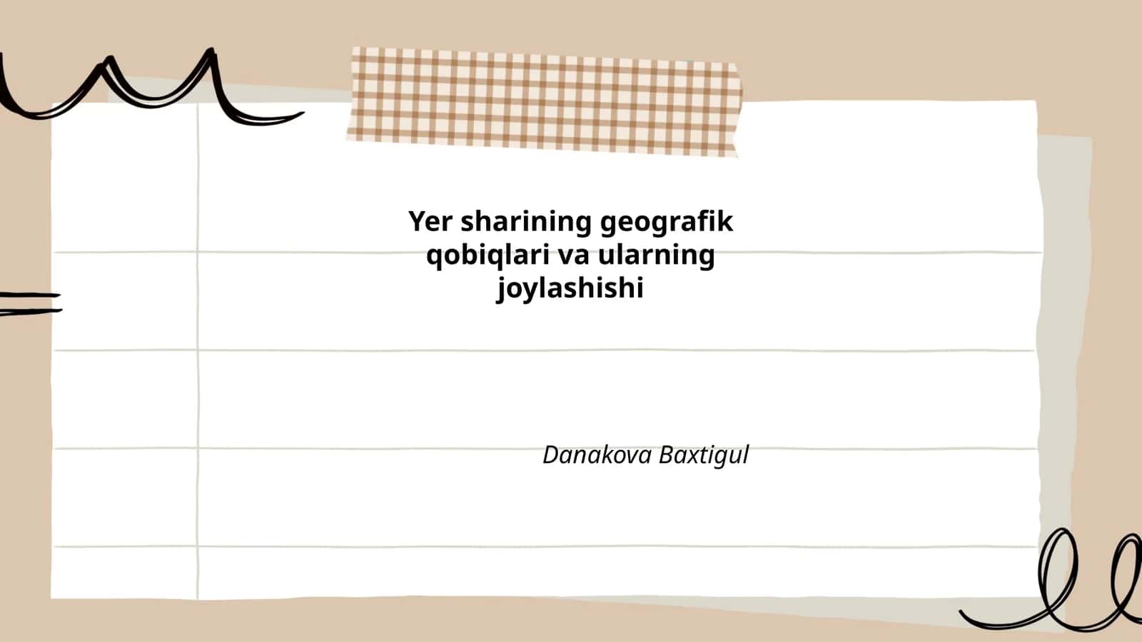 Yer sharining geografik qobiqlari va ularning joylashishi 1