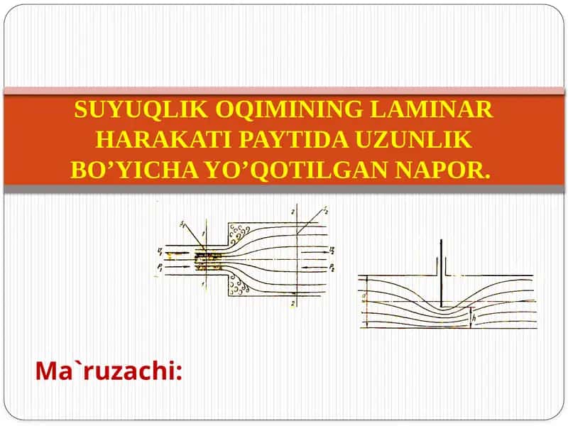 Suyuqlik Oqimi Laminar Harakati 1