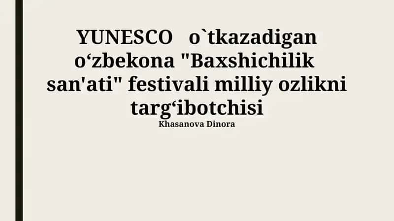 Baxshichilik San'ati Festivali 1