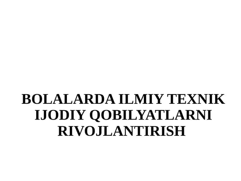 QOBILIYAT VA UNING TURLARI 1