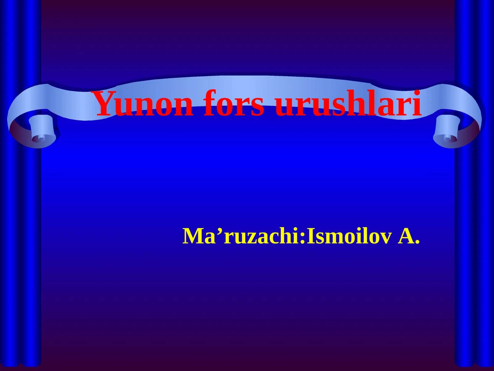 Yunon fors urushlari 1