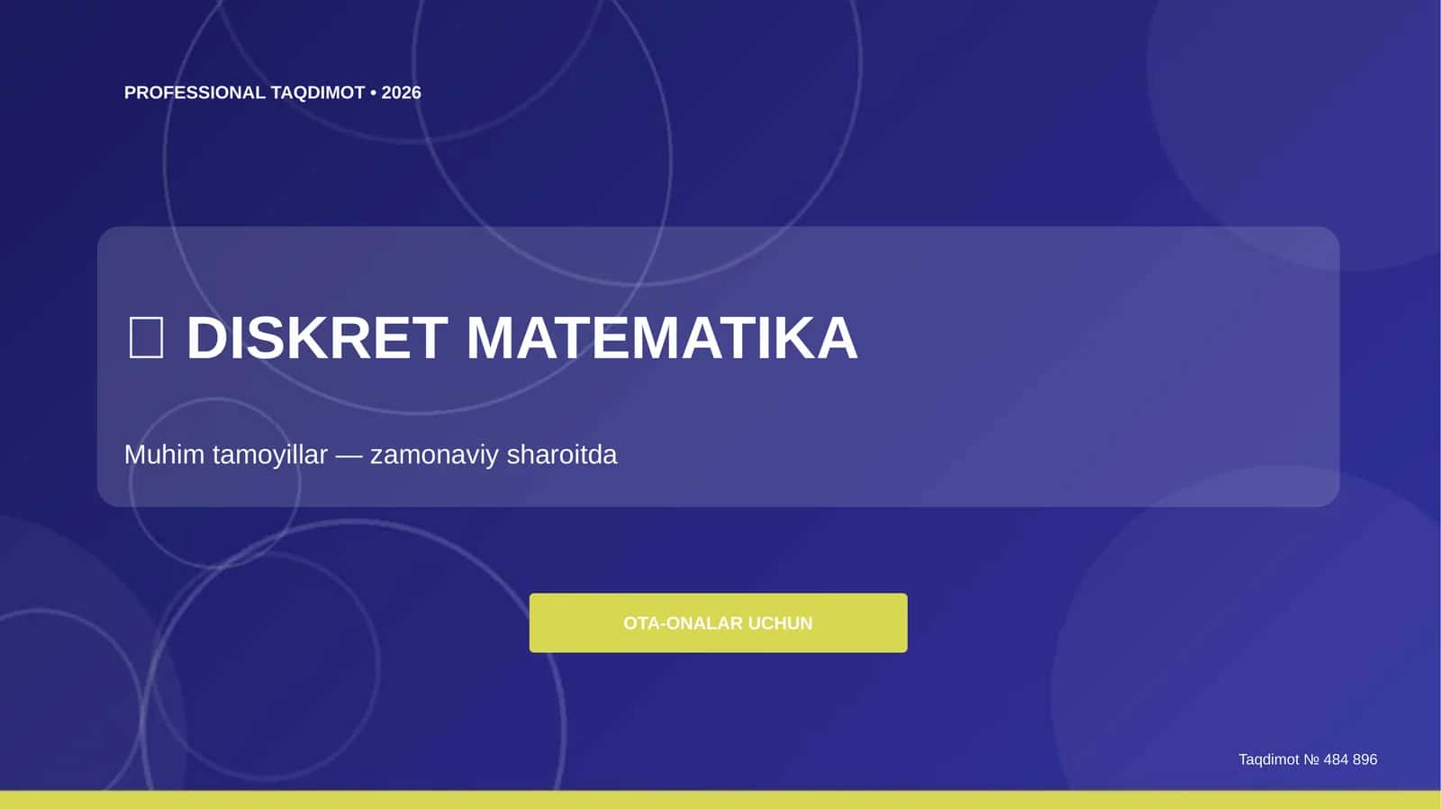 Diskret matematika: muhim tamoyillar 1