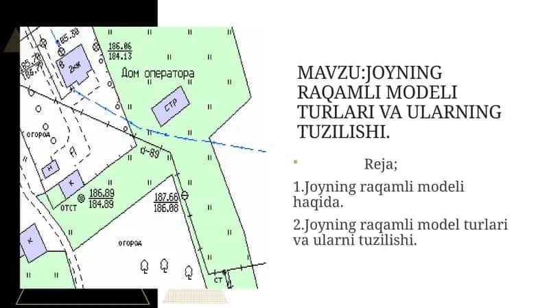 JOYNING RAQAMLI MODELI TURLARI VA ULARNING TUZILISHI. 1