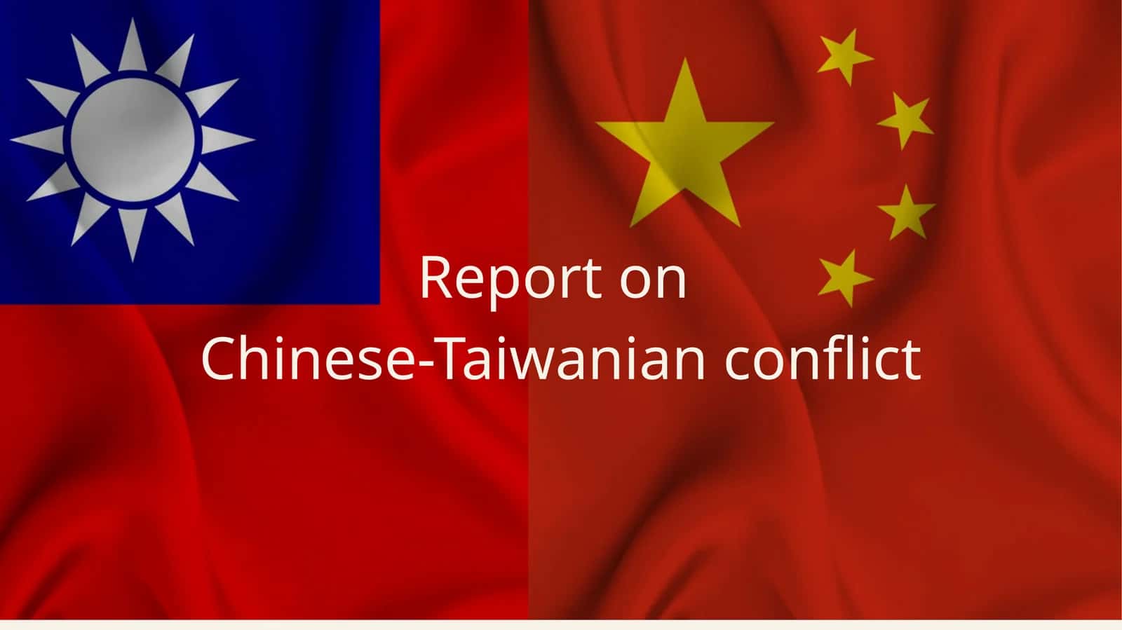 Chinese-Taiwanian conflict 1