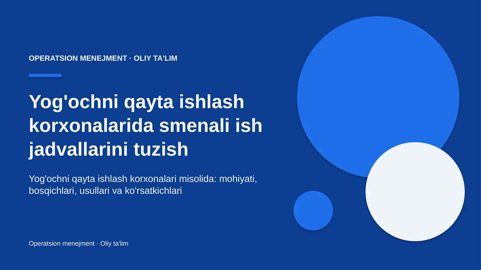 yog'ochni qayta ishlash korxonalarida smenali ish jadvallarini tuzish 1542 1