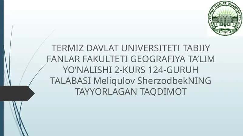 Yangi texnologiyalarga asoslangan asboblardan topografiyada foydalanish 1