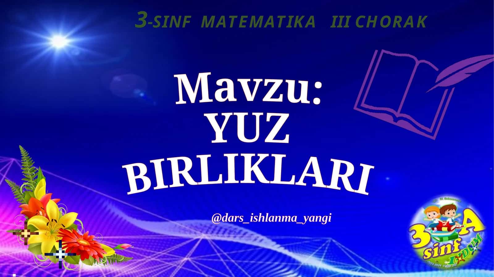 3-SINF MATEMATIKA III CHORAK 1