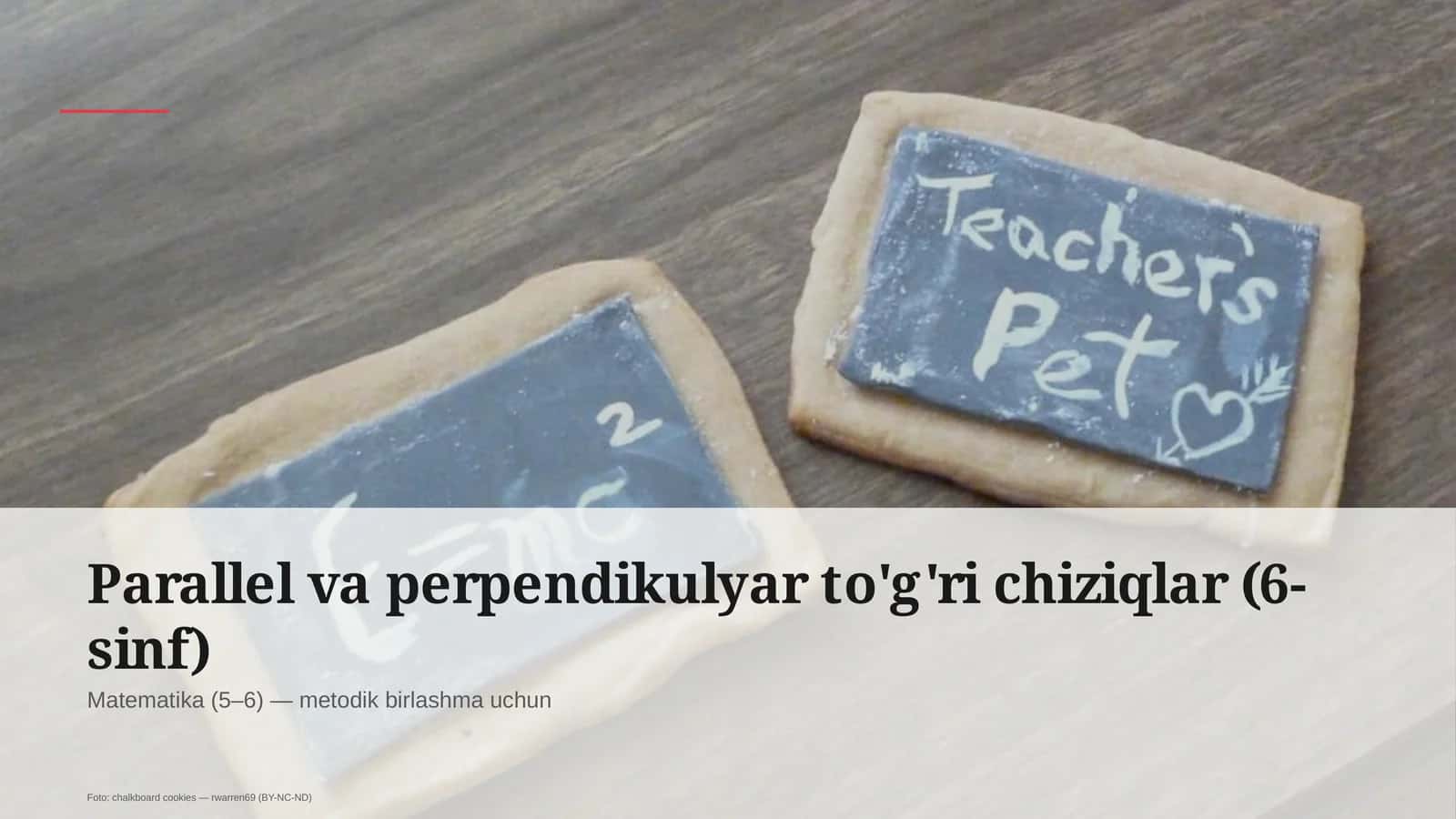 Parallel va perpendikulyar to'g'ri chiziqlar (6-sinf) 1