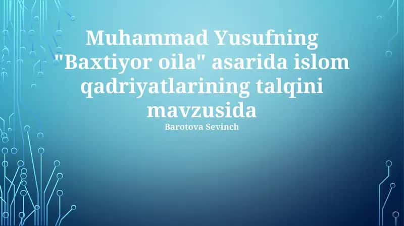 Baxtiyor oila 1