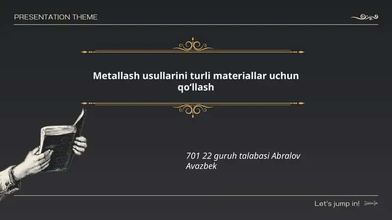 Plastmassalarni metallash usullari 1