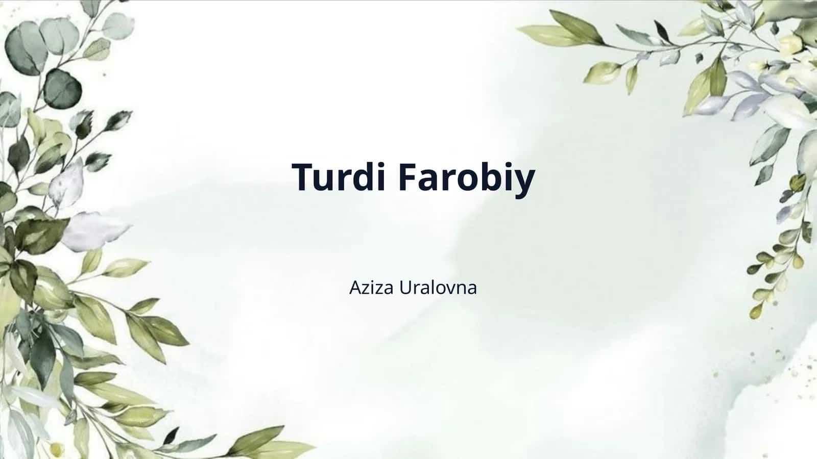 Turdi Farobiy 1