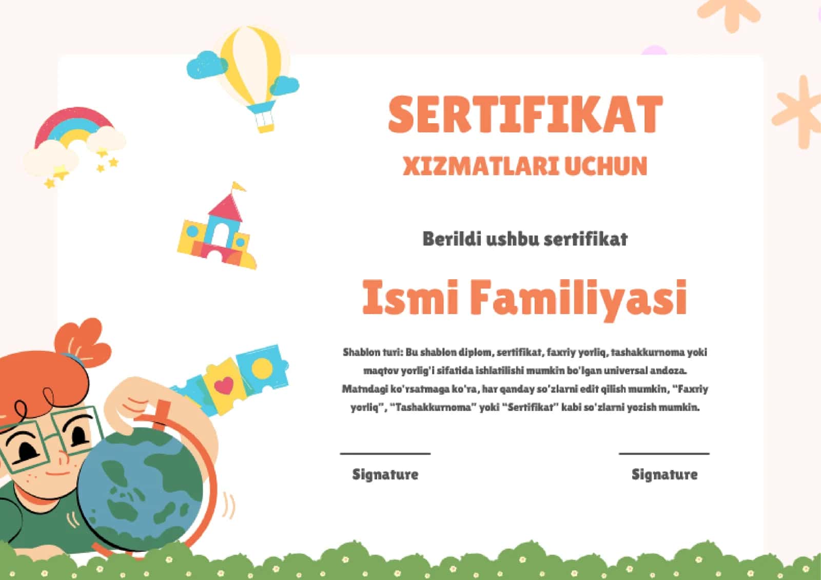 SERTIFIKAT XIZMATLARI UCHUN 1