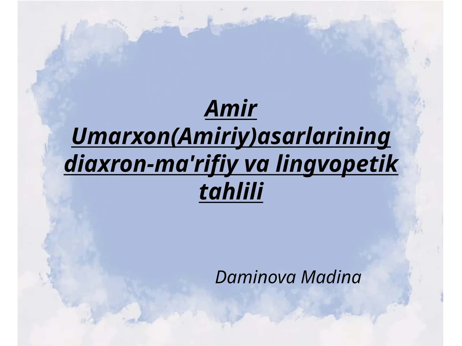taqdimot 1
