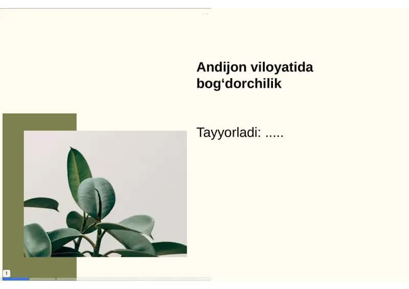 Andijon viloyatida bogʻdorchilik 1