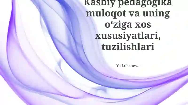 Professional pedagogik aloqa