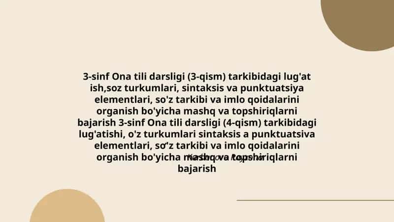 3-sinf Ona tili darsligi (3-qism) 1
