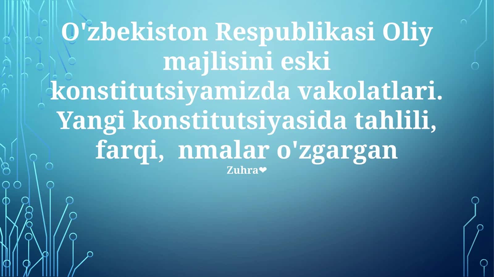 Yangi Konstitutsiyada Oliy Majlisning vakolatlari 1