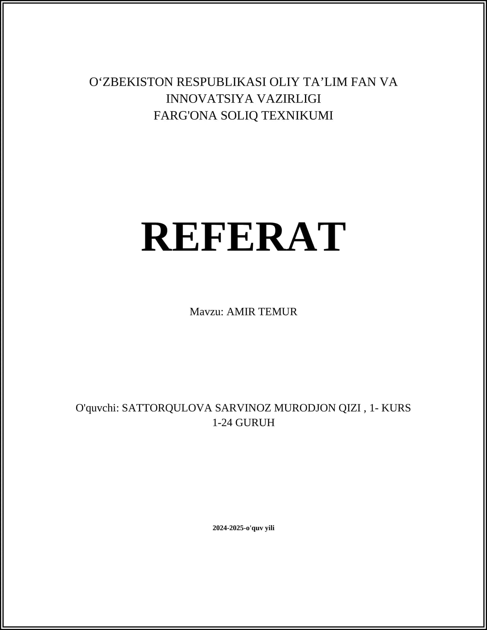 AMIR TEMUR 1
