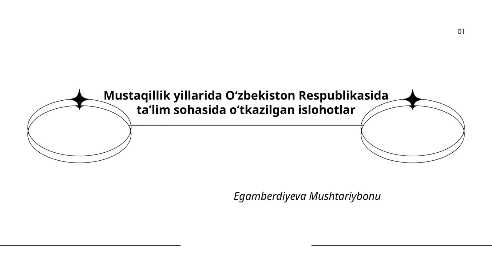 Ta'lim Tizimini Isloh Qilish Dasturi 1