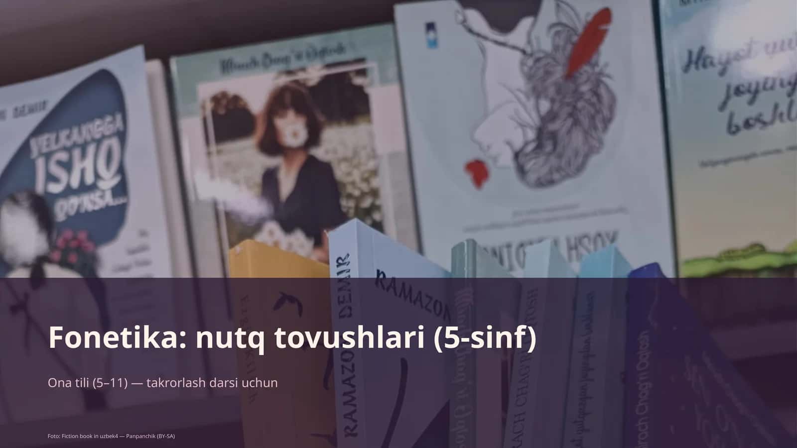 Fonetika: nutq tovushlari (5-sinf) 1