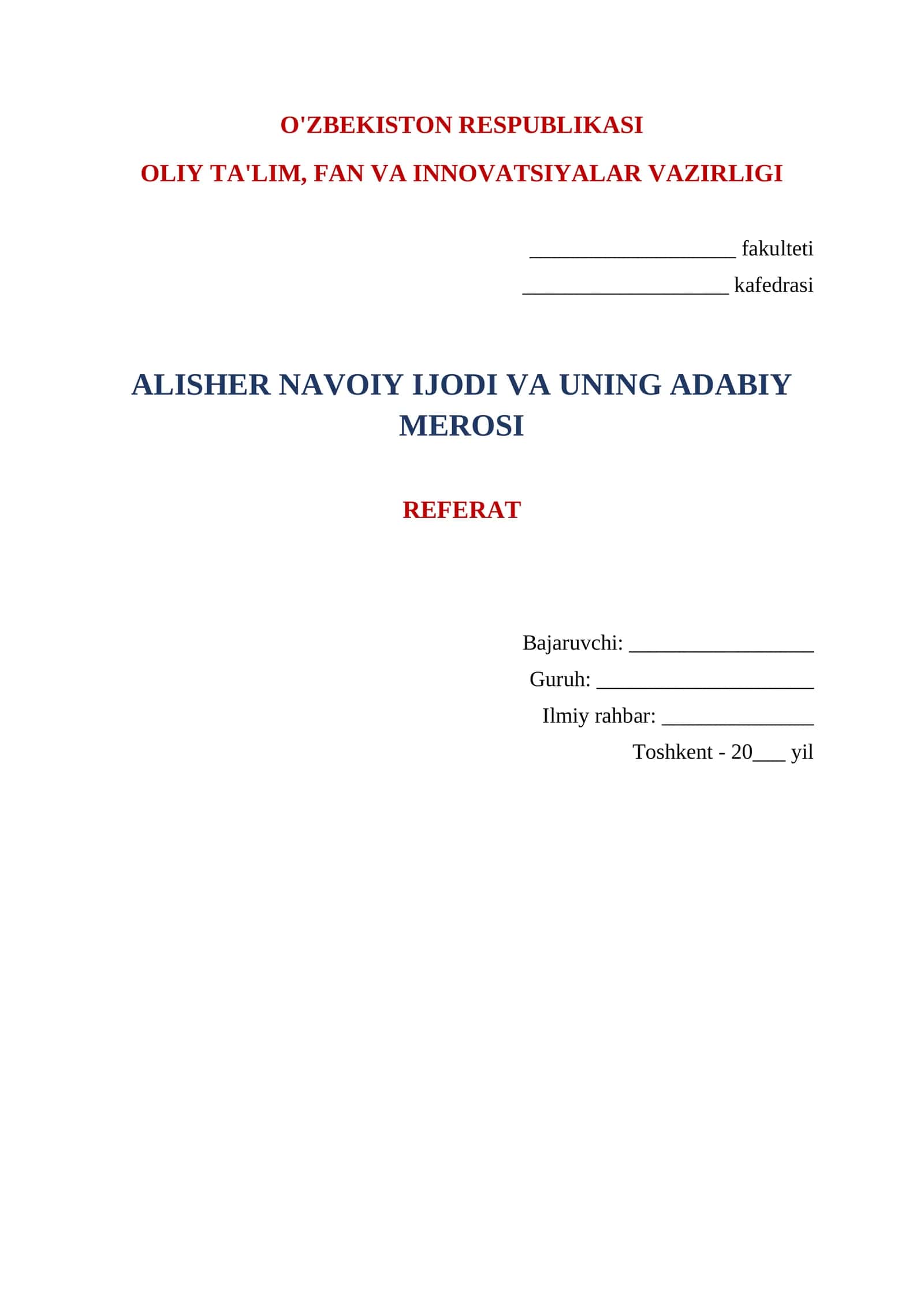 NAVOIY IJODI VA UNING ADABIY MEROSI REFERAT 1