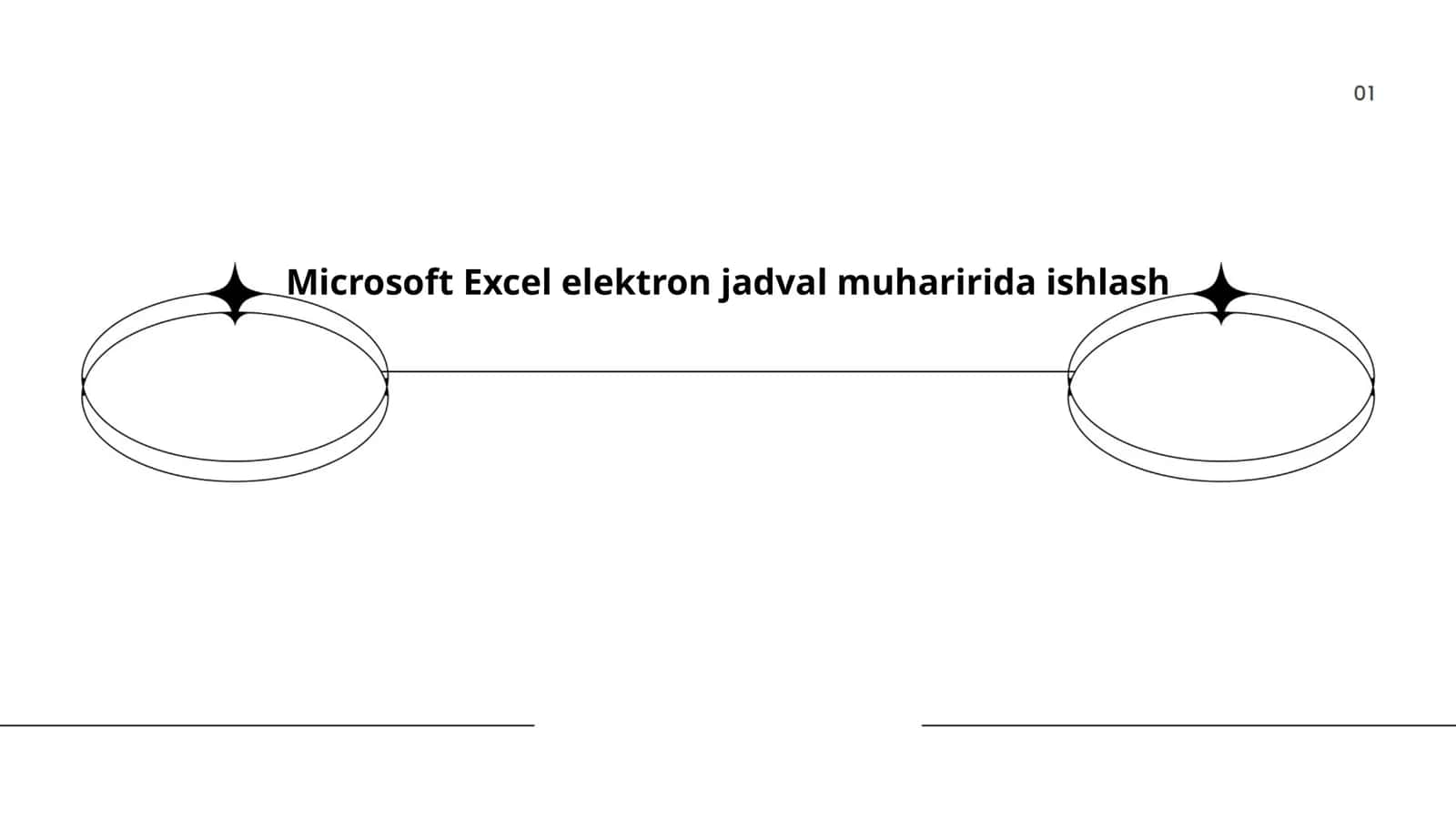 Microsoft Excel elektron jadval muharirida ishlash 1