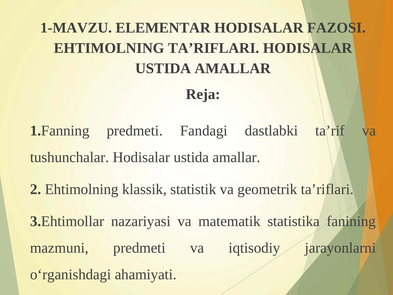 ELEMENTAR HODISALAR FAZOSI 1