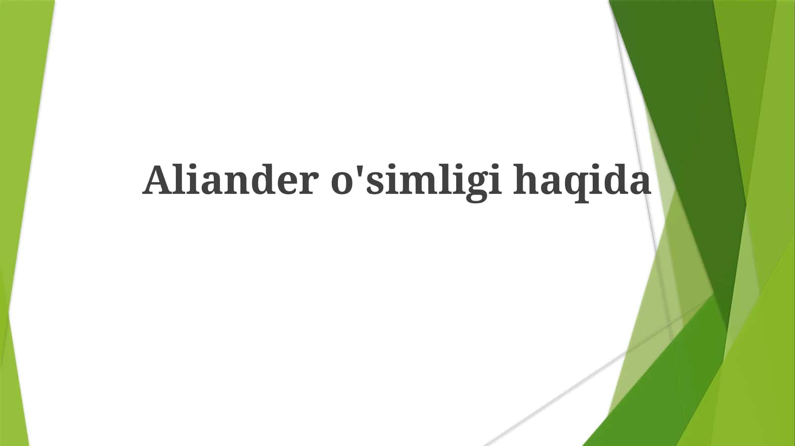 Aliander Zavodi 1