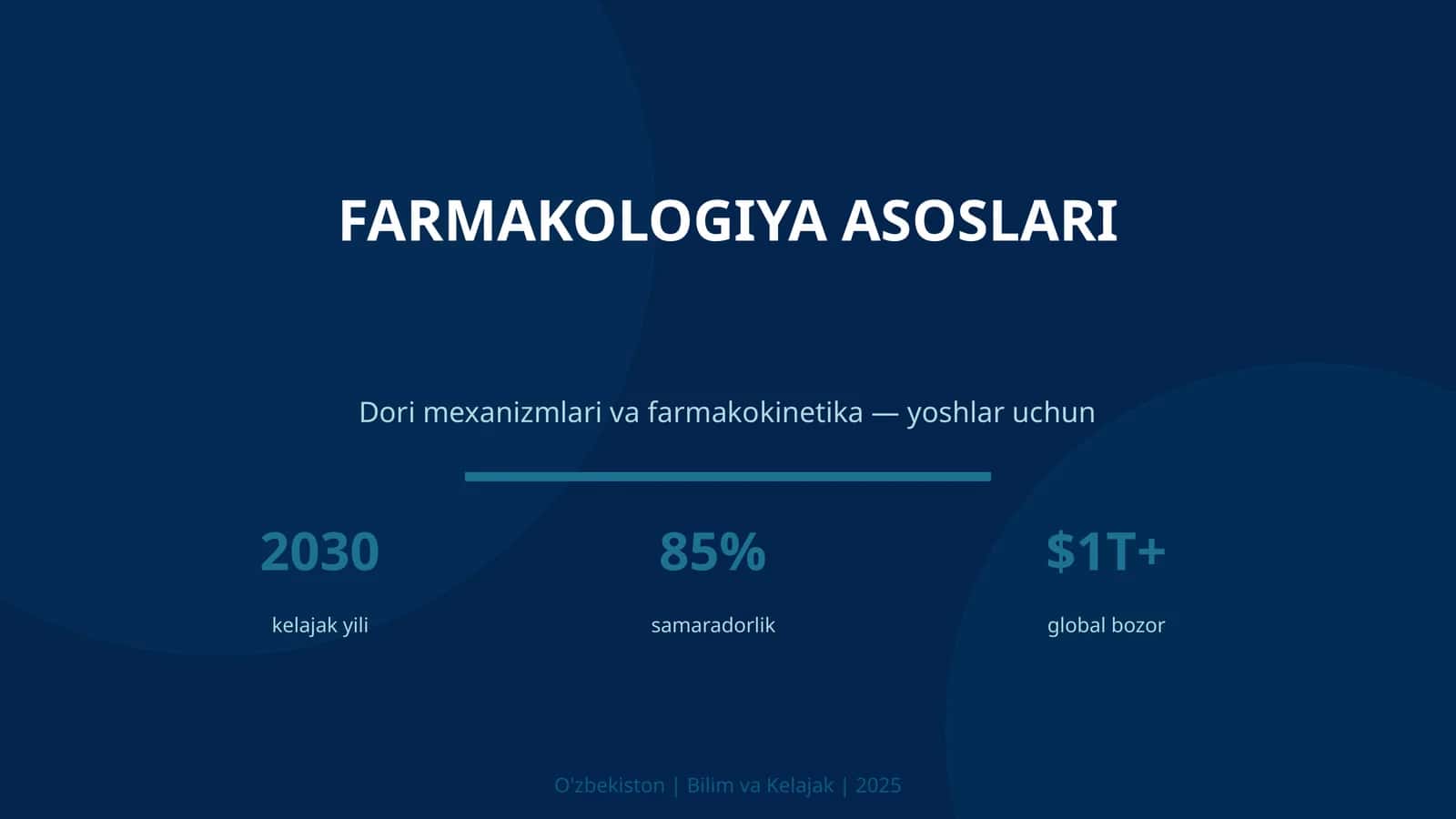 FARMAKOLOGIYA ASOSLARI 1