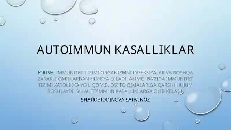 Autoimmun kasalliklar