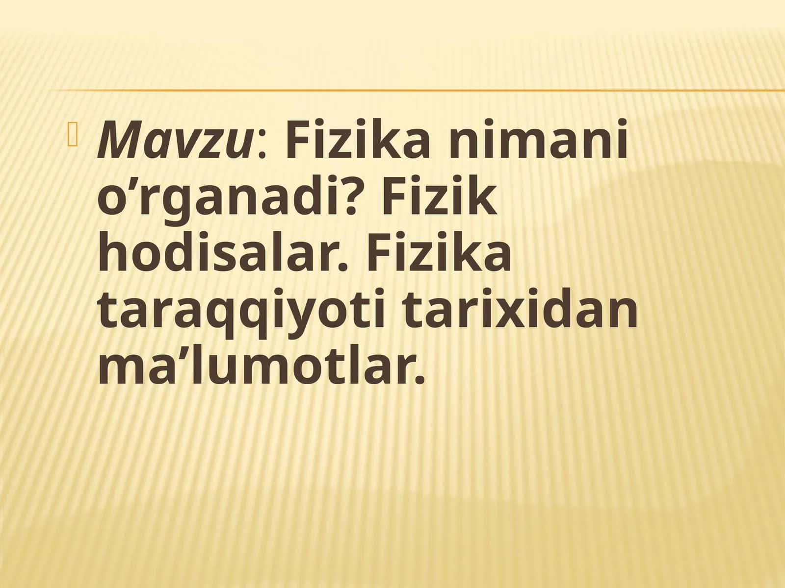 Fizika hodisalar 1