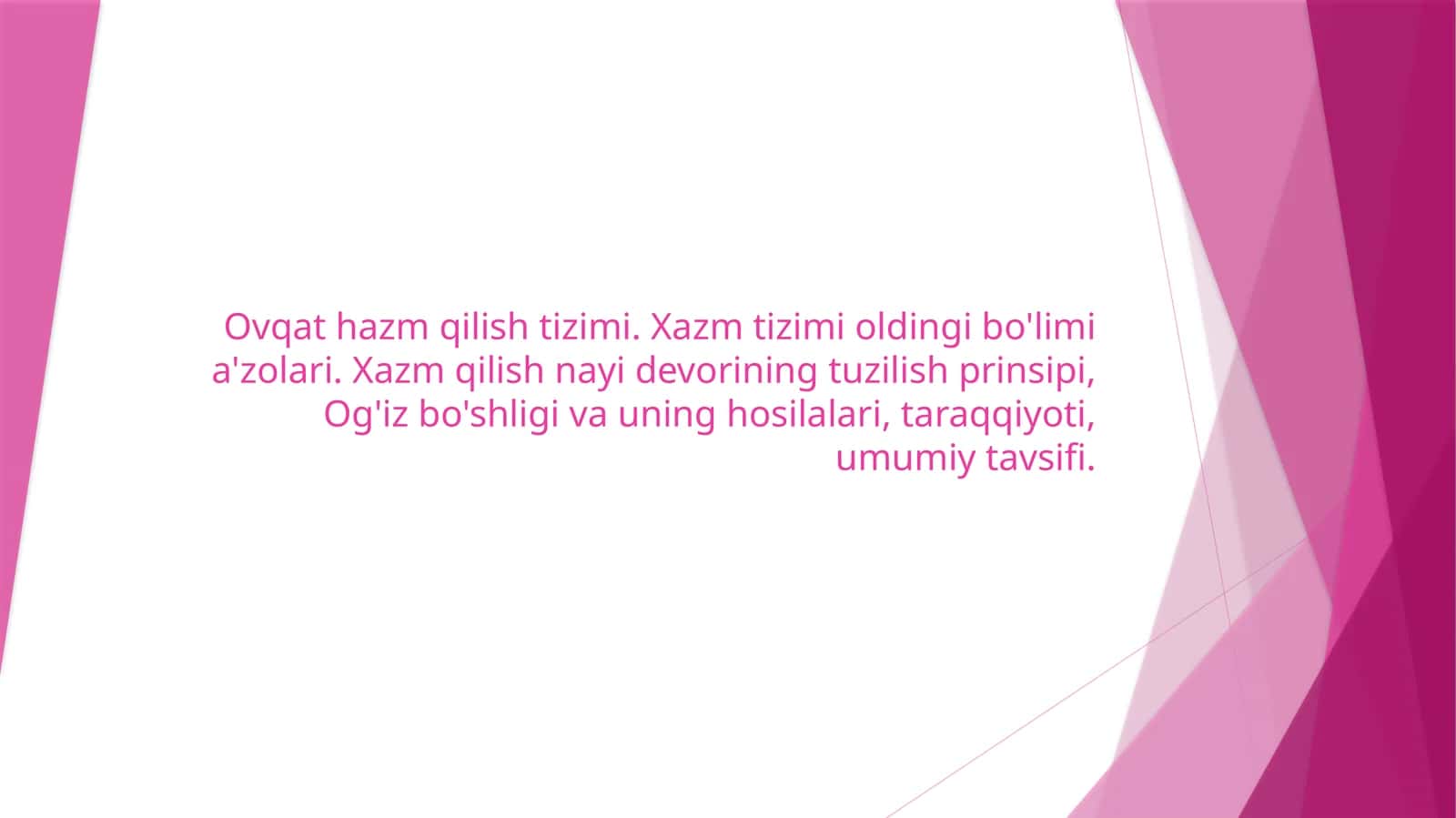 Hazm tizimi azolari 1
