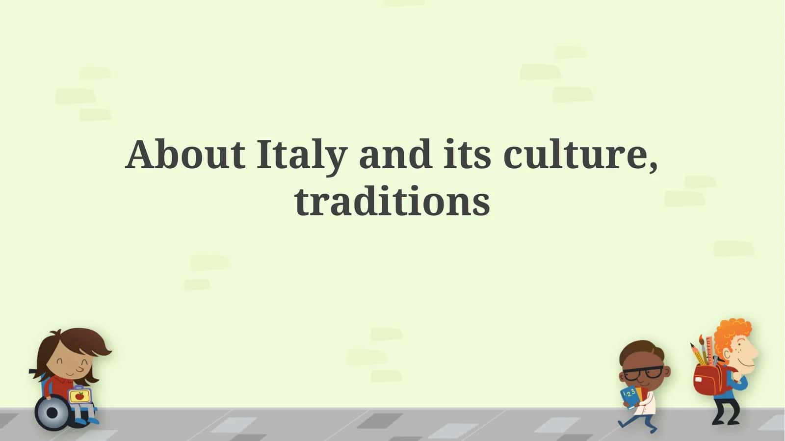 Italy's Geography and People 1