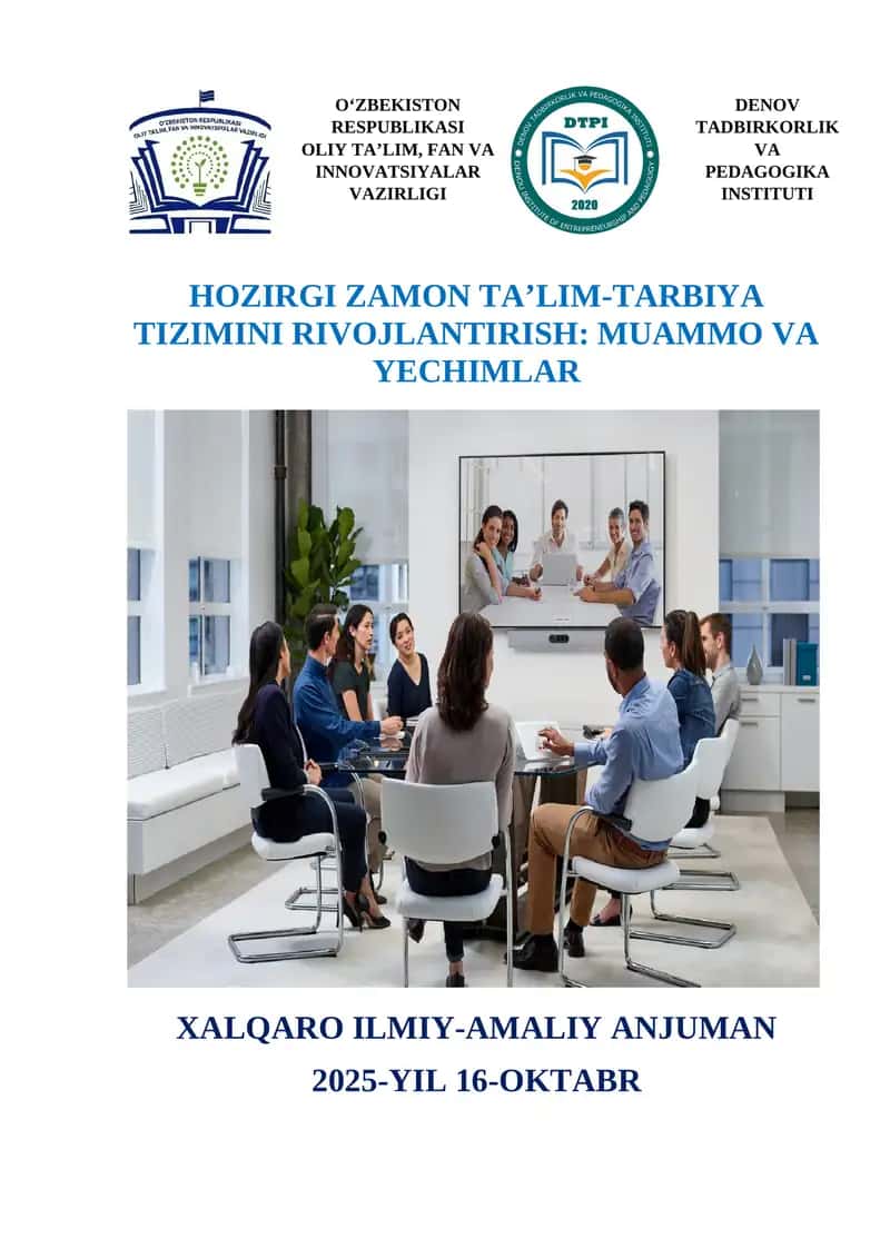 XALQARO ILMIY-AMALIY KONFERENSIYASI 1
