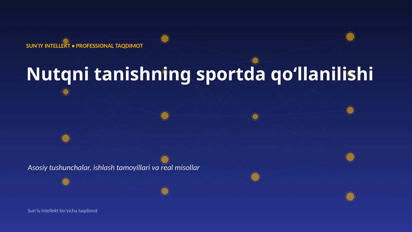 Nutqni tanishning sportda qoʻllanilishi 1