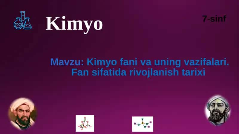 Kimyo fаni vа uning vаzifаlаri 1
