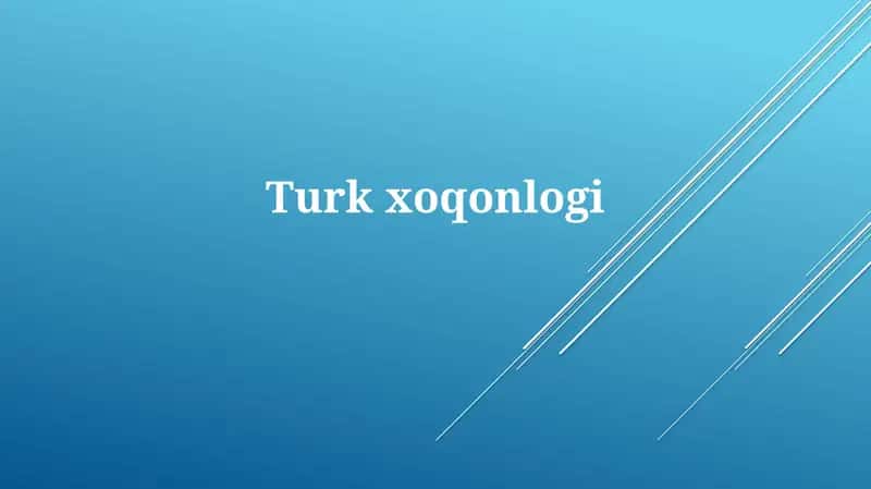 Turkxoqonlogi 1