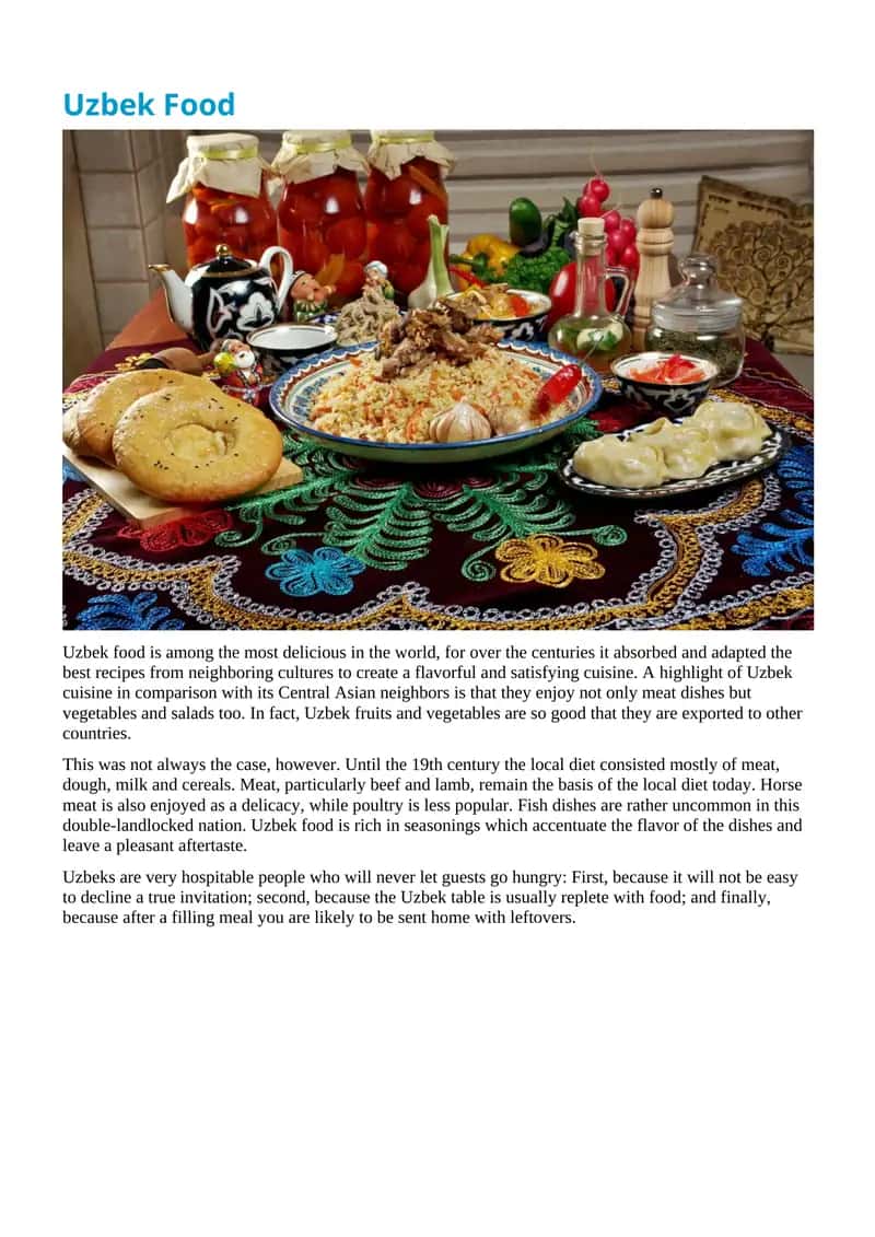 Uzbek Food 1