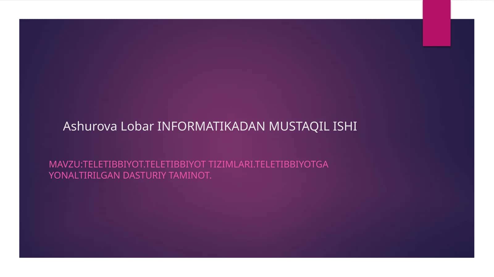TELETIBBIYOT TIZIMLARI 1