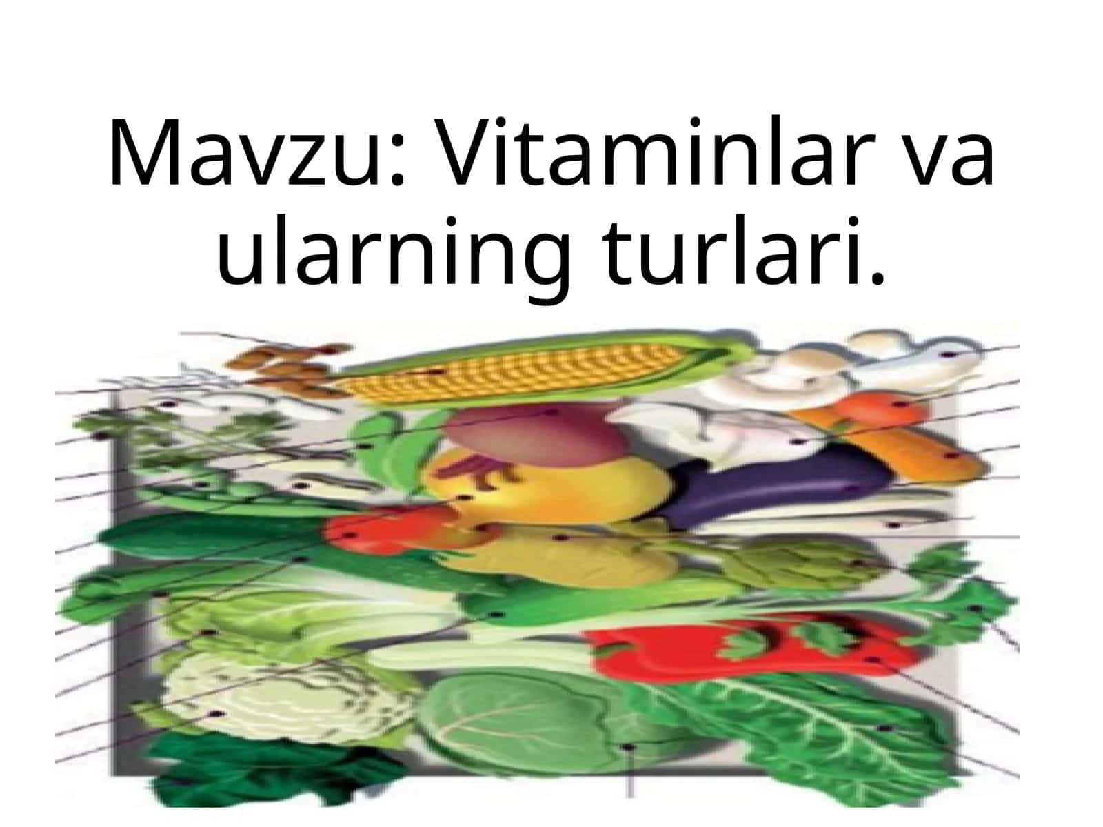 Vitaminlar va ularning turlari 1