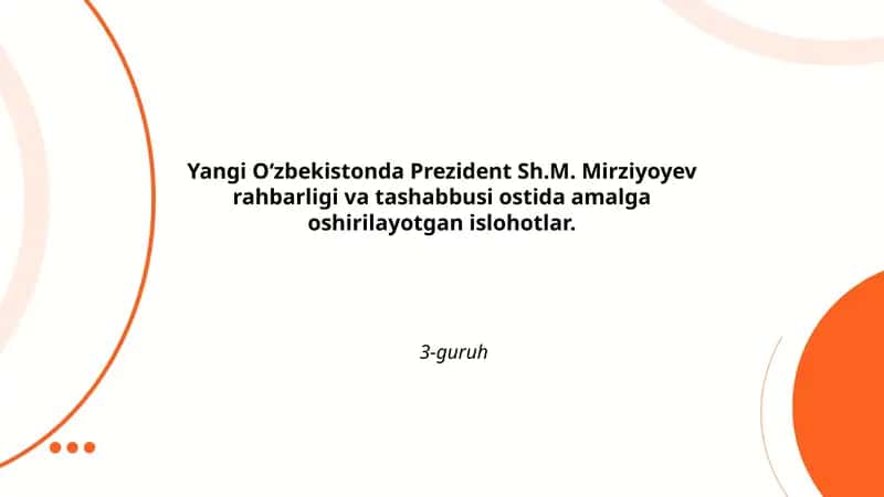 Ochiqlik va oshkoralik siyosati 1