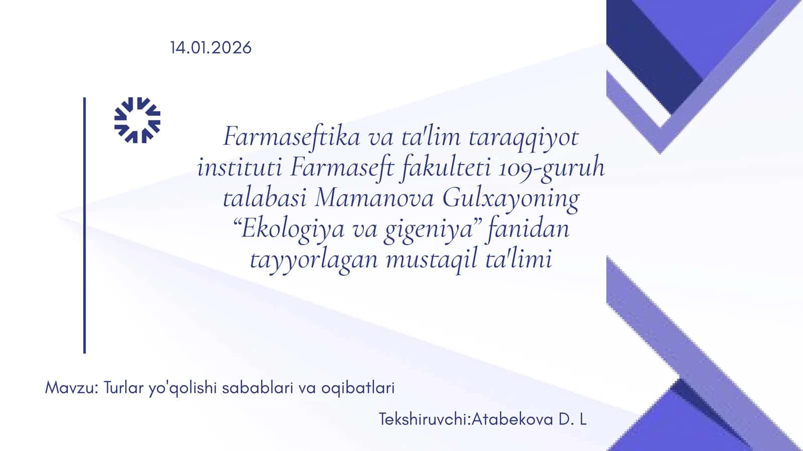 Turlar yo'qolishi 1