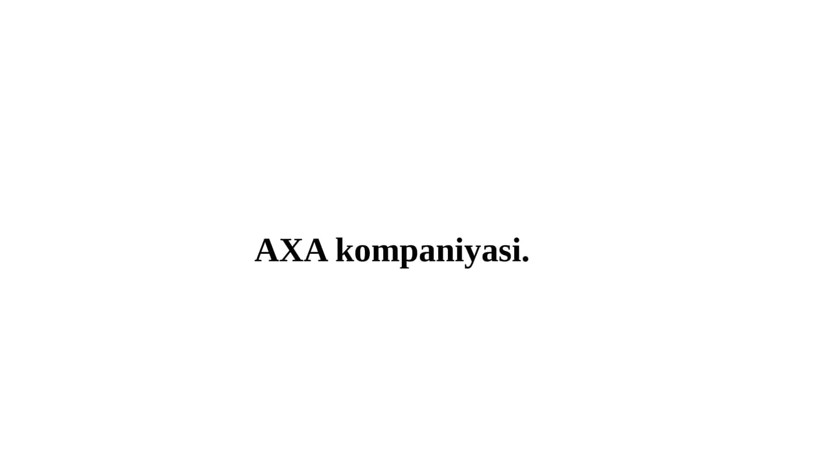 AXA kompaniyasi 1
